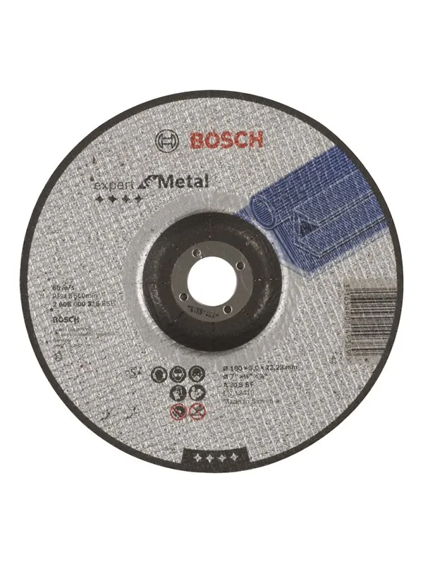 Bosch Kappeskive, krum Expert for Metal A 30 S BF, 180 mm, 3,0 mm