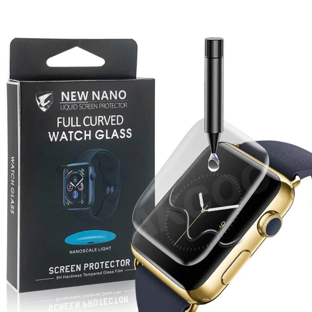 UV-lys herdet glass skjermbeskytter for Apple Watch 38mm