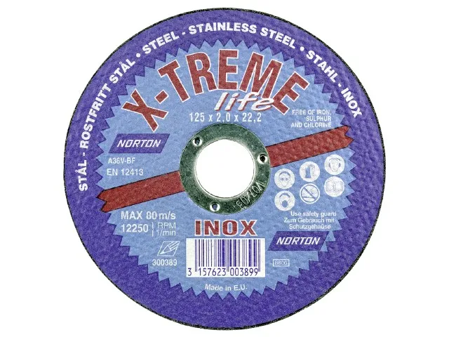 Kutteskive Norton X-Treme Life 125x1,0 mm