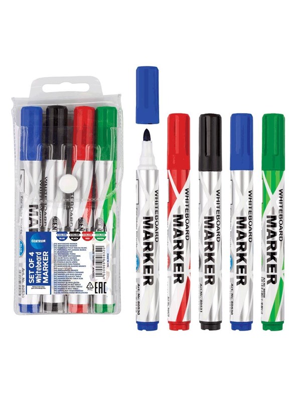 CENTRUM Whiteboard marker medium. 4 pcs. ass.