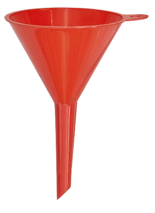Tragt KZ1214 orange plast 75mm