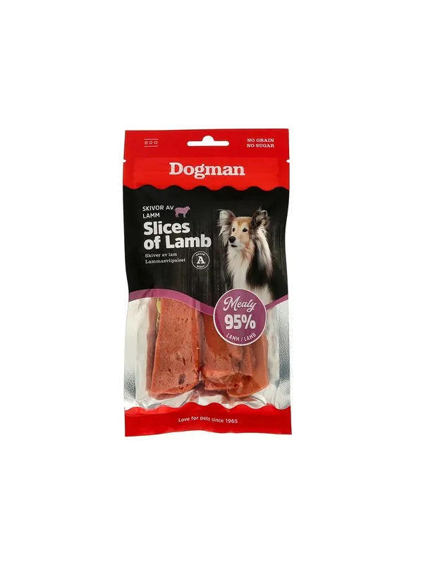 Dogman Meaty Lammeskiver Hundegodbiter 80g