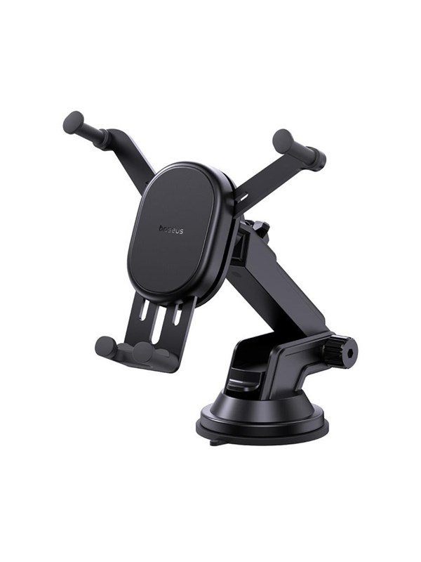 Baseus Stable Car Holder with 15W Inductive Charger Gravity and Suction Cup - Black