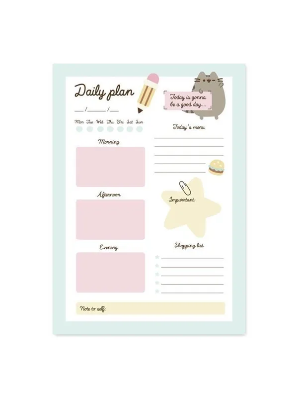 Pusheen - Daily Planner from the Foodie Collection 54 Pages