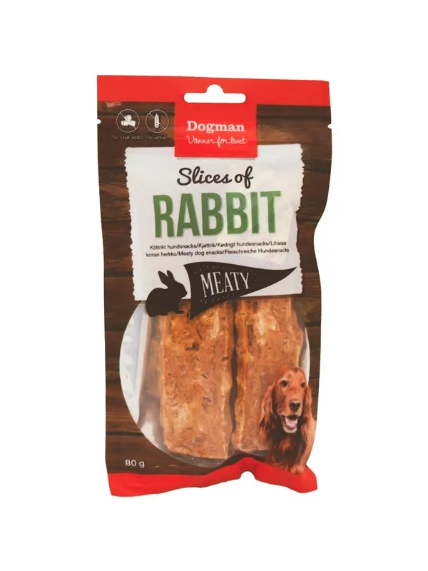 Dogman Slices of Rabbit 80g