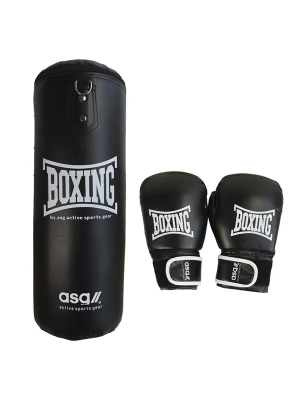 ASG Boksesæt Junior 18 kg. - Sort/Hvid