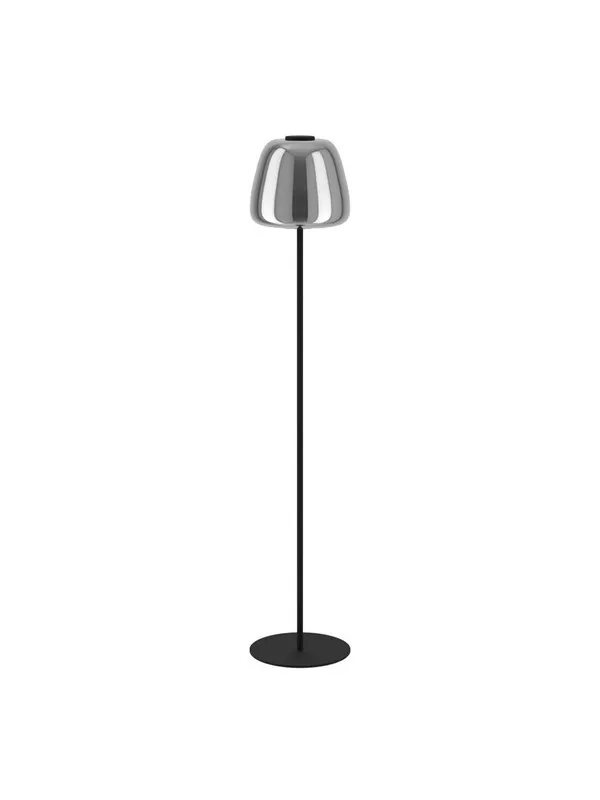 EGLO ALFERO-Z GULV RGB/CCT 2000LM SVART/KROM/TRANSP.