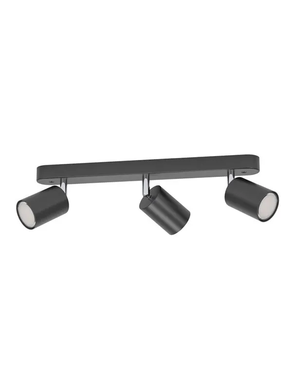 EGLO ADFIRA-Z SPOTSKINNE L400 GU10 3X4.9W 3X345LM SVART/KROM