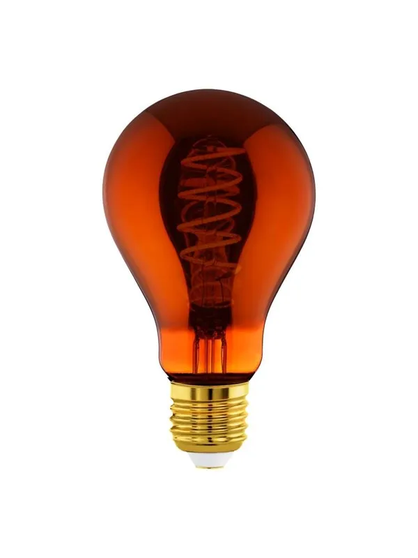 EGLO LED-lyspære A75 Spiral 4W/820 30 lumen copper dimmable E27