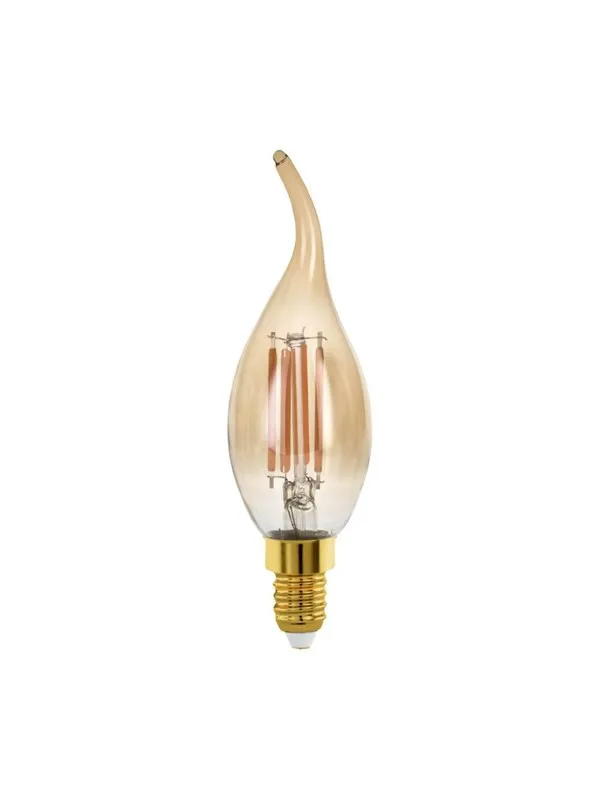 EGLO LED-lyspære CF35 Candle 4W/827 300 lumen amber dimmable E14