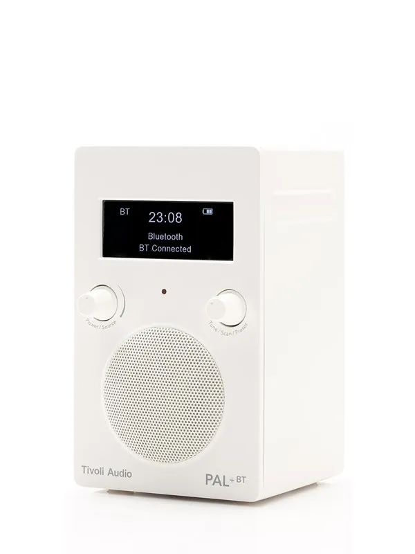 Tivoli Audio PAL+ BT - Hvit - DAB/DAB+/DMB/FM - Mono