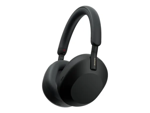 Sony WH-1000XM5SA - Svart - Utgave med myk bæreveske