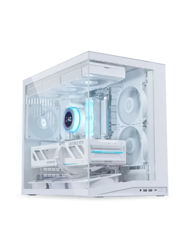 Lian Li O11D Mini V2 Flow White - Kabinett - Miditower - Hvit