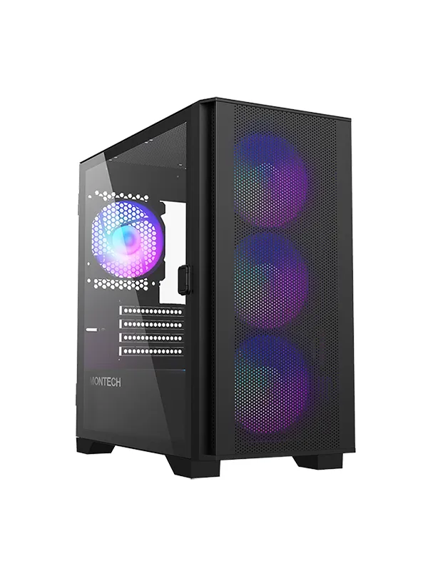 Montech Air 100 ARGB - Black - Kabinett - Minitower - Svart