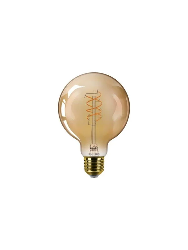 Philips LED-lyspære Vintage G95 806lm 7.3W/918 (60W) Dimmable Amber E27