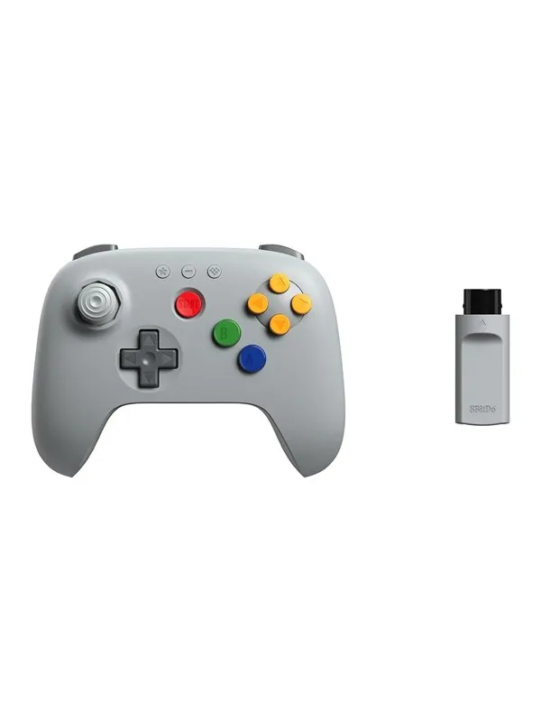8BitDo 64 Wireless 2.4G - Classic Grey - Wireless Controller - Nintendo 64