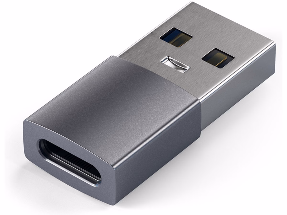 Satechi USB-A til USB-C adapter (space gray)