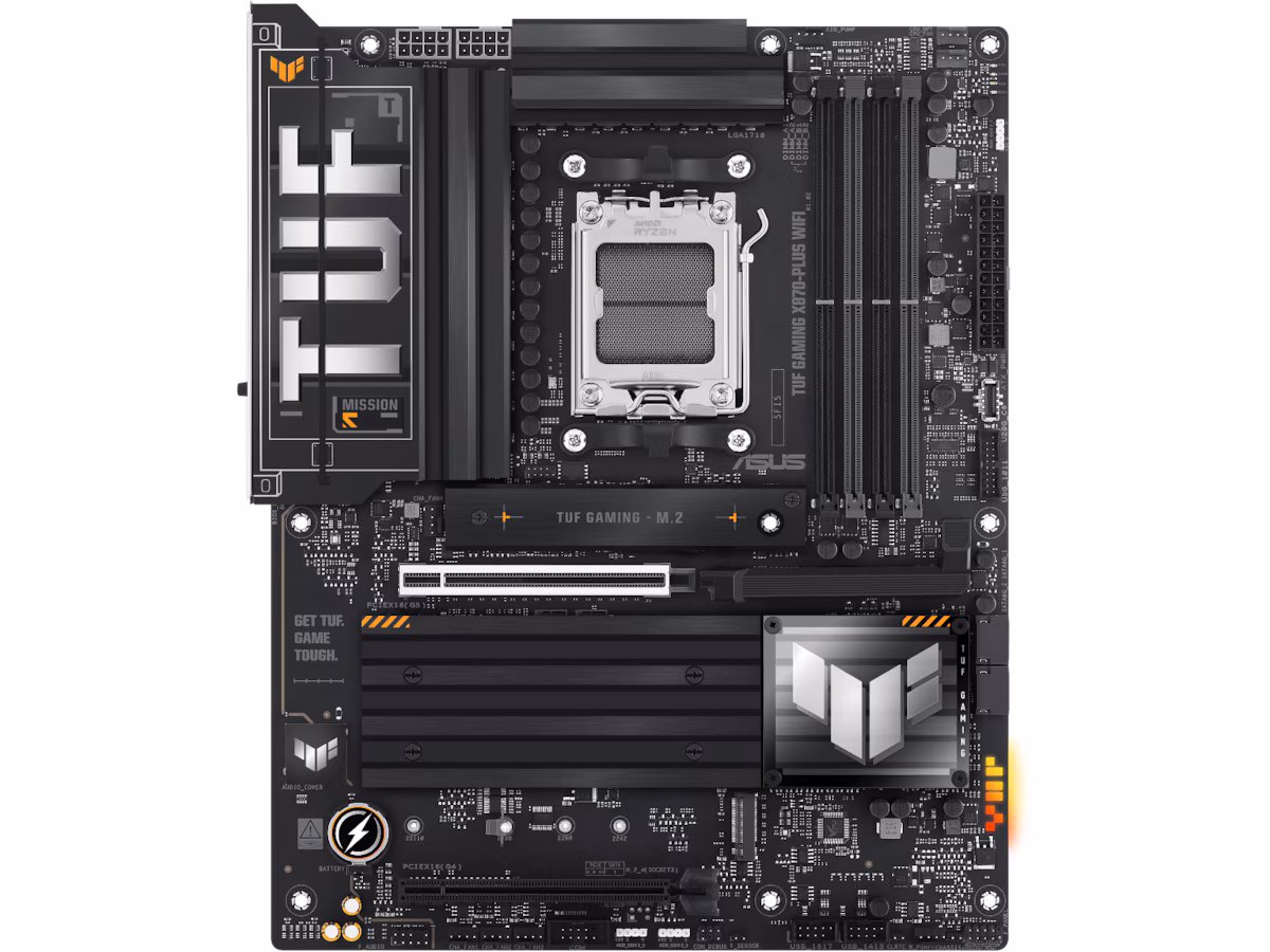 ASUS TUF GAMING X870-PLUS WIFI Hovedkort - AMD X870 - AMD AM5 socket - DDR5 RAM - ATX