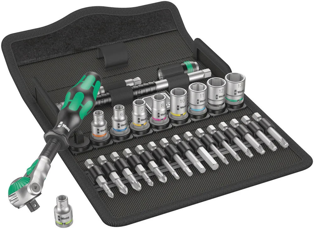 Wera 8100 SA 6 Zyklop Speed-Knarrensatz 1/4""-Antrieb.