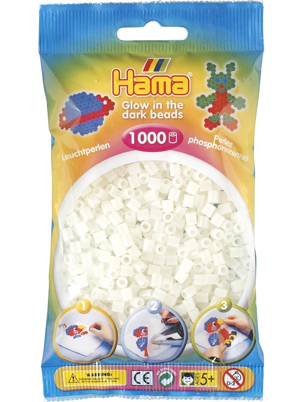 Hama Beads - Glow in the Dark 1000 pcs