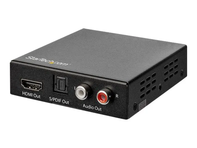 StarTech.com 4K HDMI Audio Extractor 4K 60Hz - HDR - Toslink Optical Audio - HDMI audio signal extractor