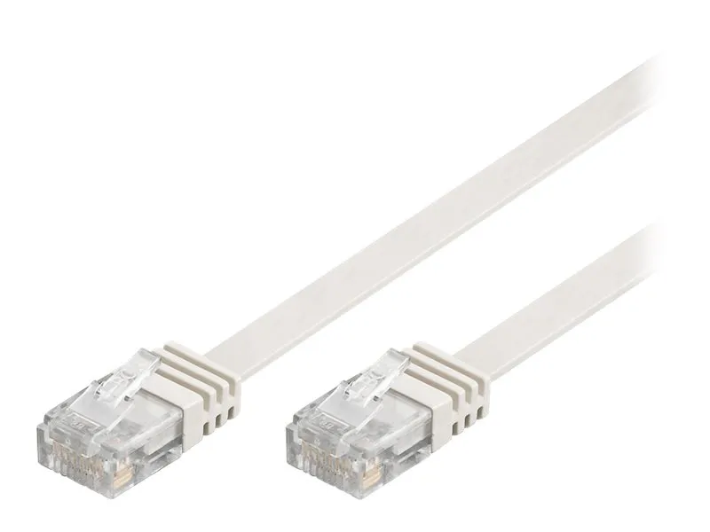Pro LAN CAT 6 UTP Flat - Hvit - 15m