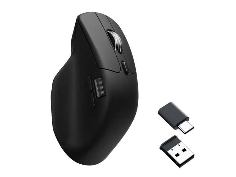 Keychron M6 Silent - Light 86g Trådløs 1K - Ergonomisk mus - Optisk - 6 - Svart