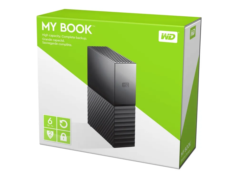 WD My Book - Ekstern Harddisk - 6TB - Svart