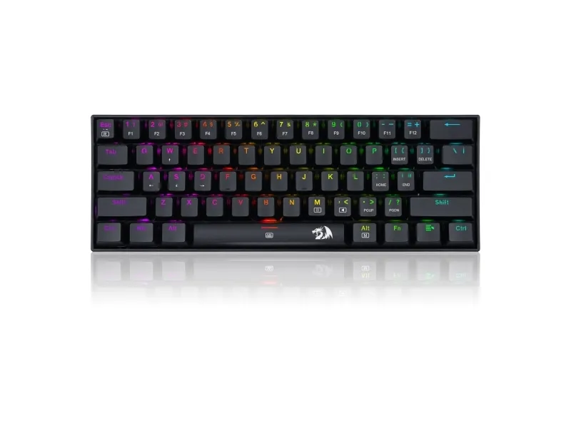 REDRAGON K630RGB-1 Gaming Mechanical Keyboard - Gamingtastatur - Uten numpad - Engelsk (USA) - Svart