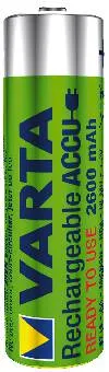 VARTA battery rechargeable power aa 2600 mah 4-pack