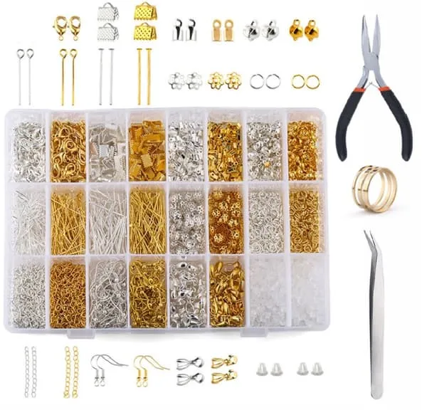 Pro Metall Smykkesett - Metallperler - 1200 stk