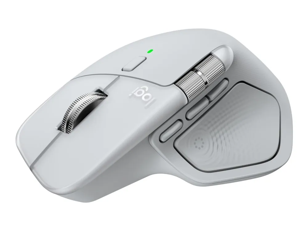 Logitech MX Master 4 for MAC (Pale Grey) - Ergonomisk mus - Laser - 8 - Hvit