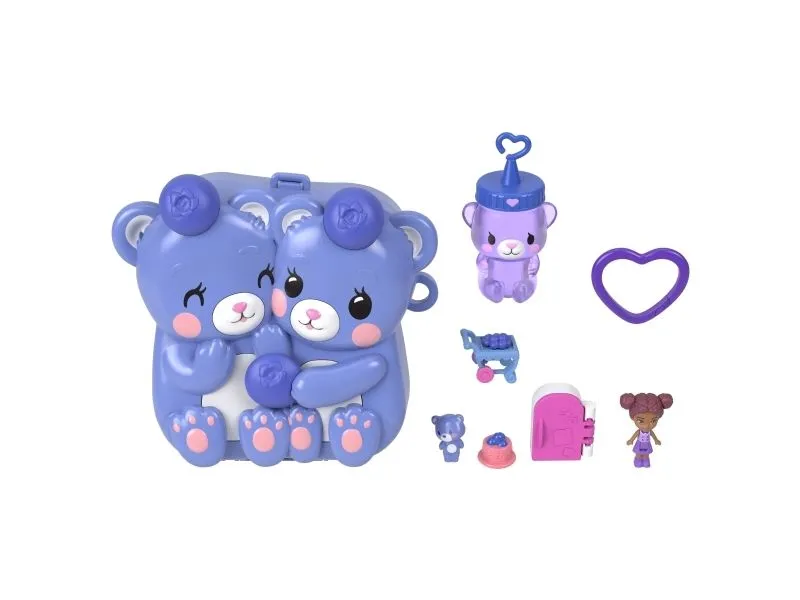 Polly Pocket Core Compact Blue-Beary Besties