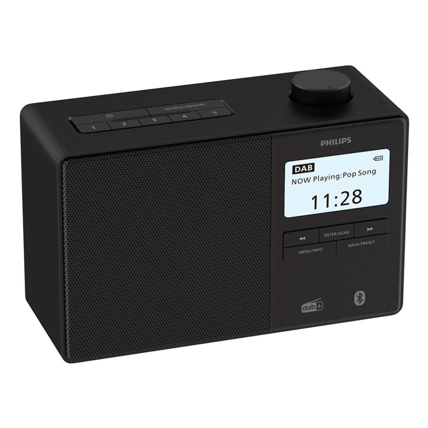 Philips TAR5600/00 Clockradio - DAB+/FM - Mono - Svart