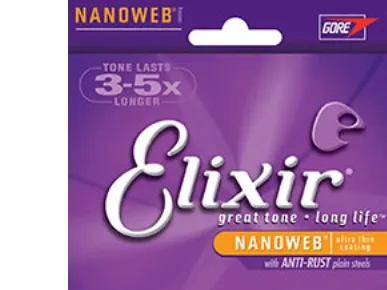 Elixir Strings 11027 - 80/20 Bronze - Akustiske strenger - Nanoweb - Custom Light (11-52)
