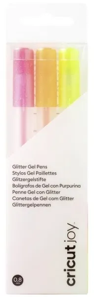 Cricut Joy - rollerball pen - glitter neon yellow glitter neon pink glitter neon orange (pack of 3)