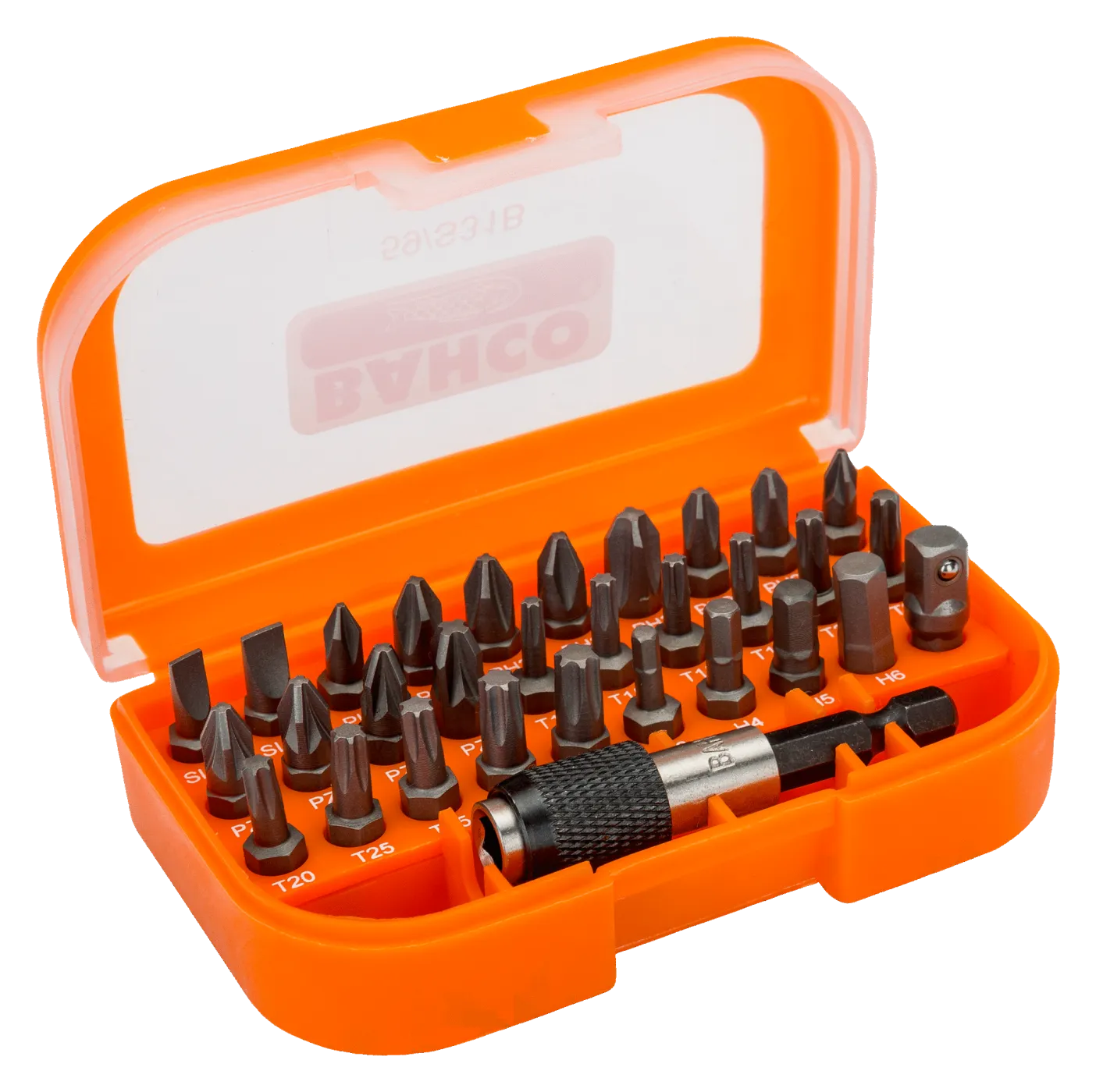 BAHCO screwdriver bit and bit adapter set - 31 pieces