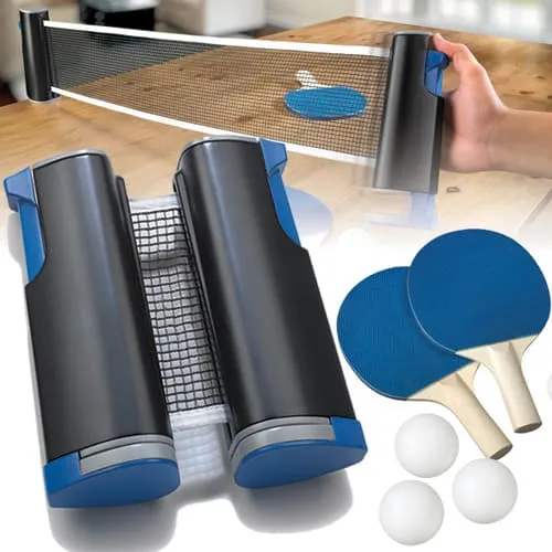 Pro Table tennis set - Flex net with 2 bats and balls