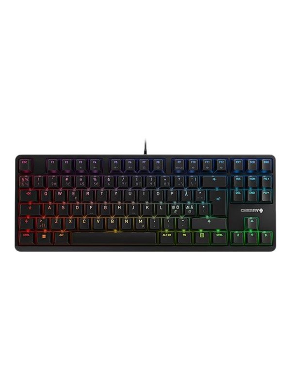 Cherry G80-3000N RGB TKL - Gamingtastatur - Uten numpad - Nordisk - Svart
