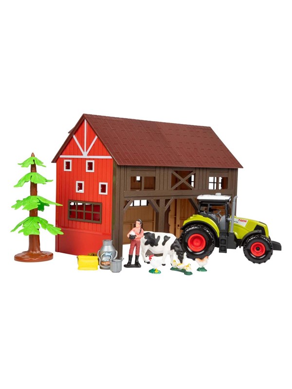 Toi-Toys Ackers Ville Farm with Tractor Light and Sound Playset 12pcs.