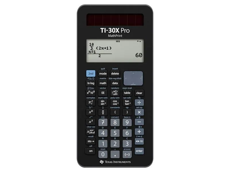 Texas Instruments TI-30X Pro - Four-line display - Probability distributions