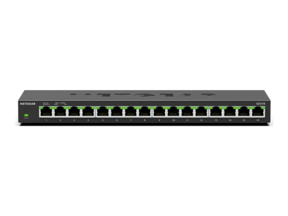 Netgear GS316v3 16-Port Gigabit Ethernet Unmanaged Essentials Switch