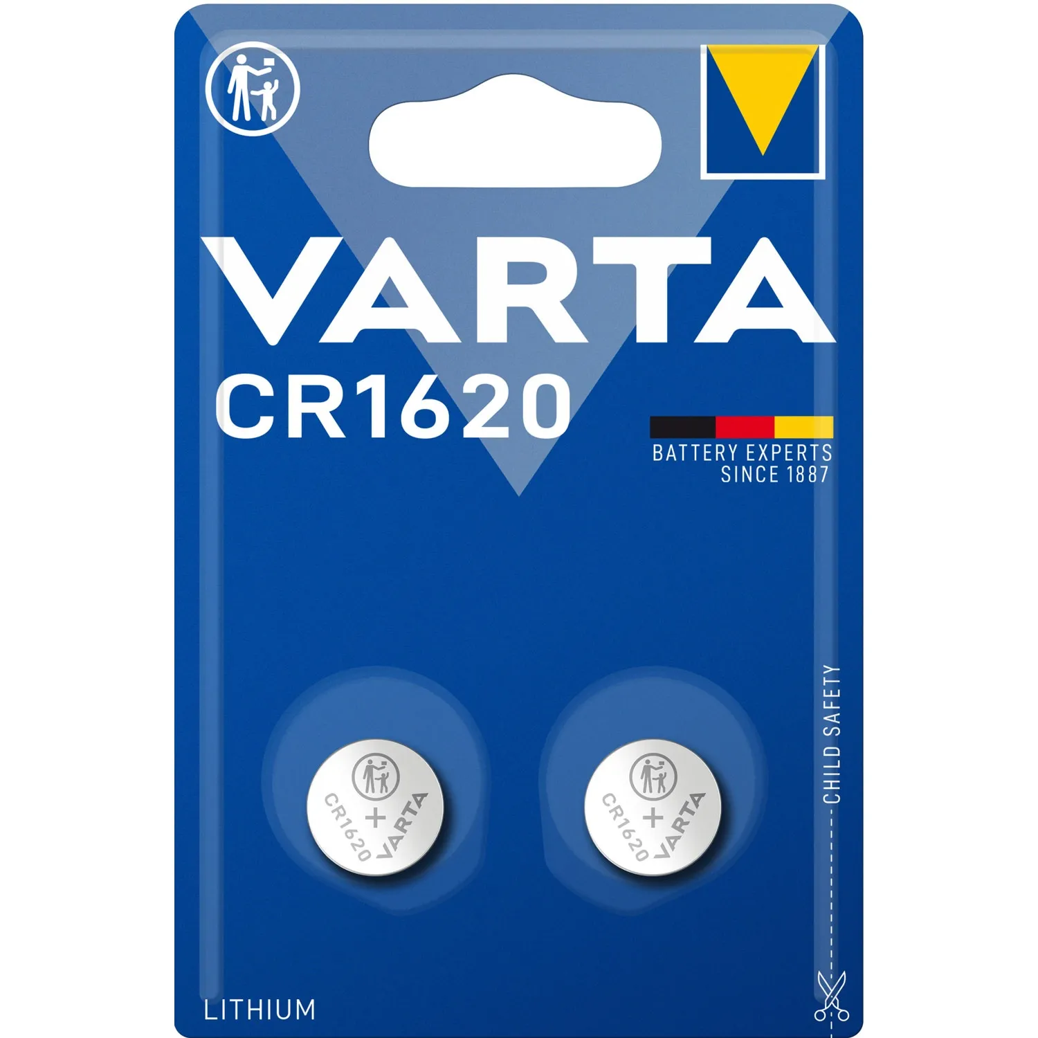 VARTA CR1620 Lithium Coin 2 Pack