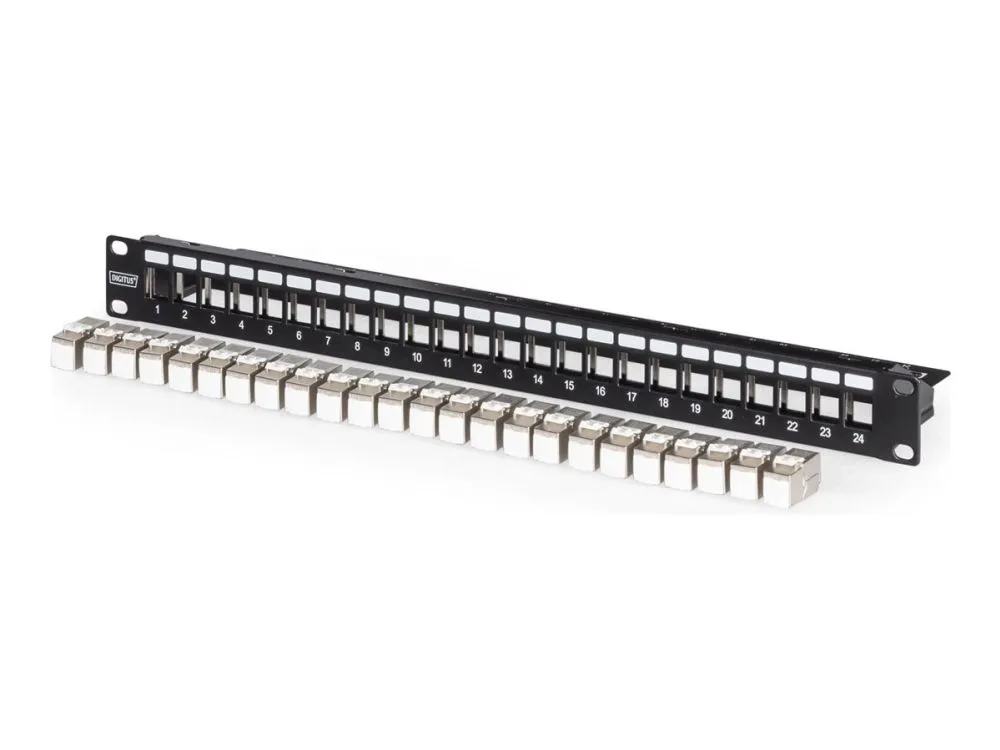DIGITUS patch panel - 1U - 19" - modular