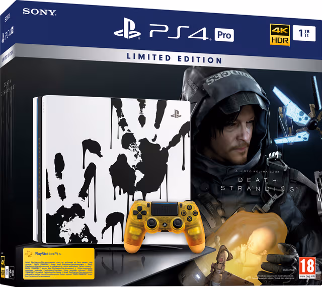 PlayStation 4 Pro 1 TB med Death Stranding