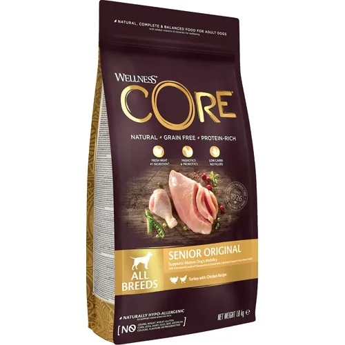 CORE Wellness Senior Original Kylling-Kalkun - 1,8kg