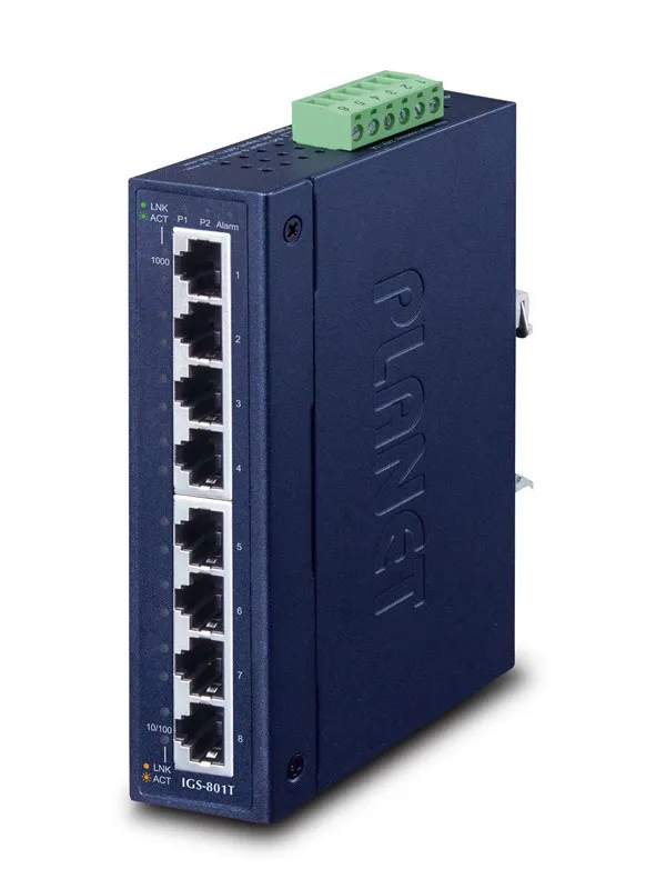 PLANET IGS-801T 8-Port 10/100/1000T Industrial Gigabit Ethernet Switch