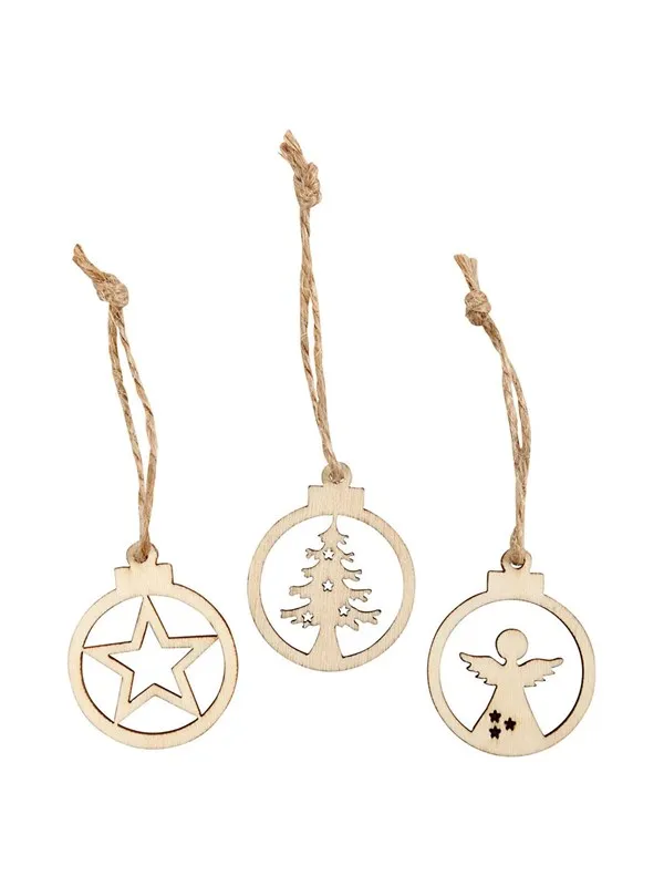 Creativ Company Christmas pendants Wood 24pcs.