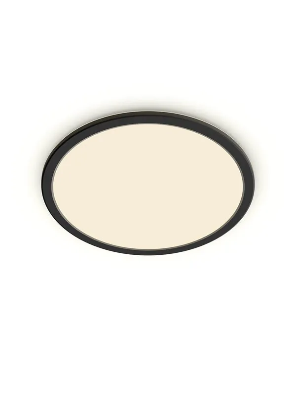 Philips Superslim CL550 Ceiling lamp Ø250 mm LED 15W 2700K SceneSwitch IP44, Black