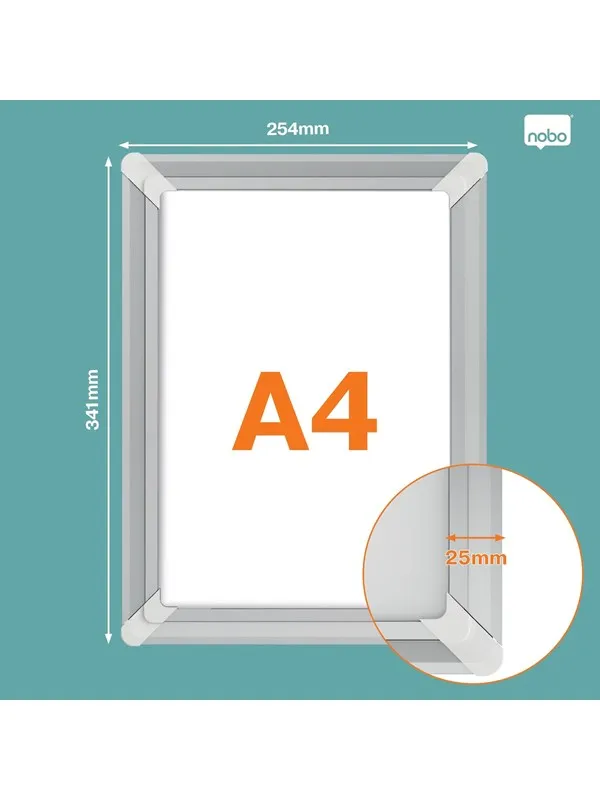 Nobo Skifteramme  Premium Plus A4 alumin.